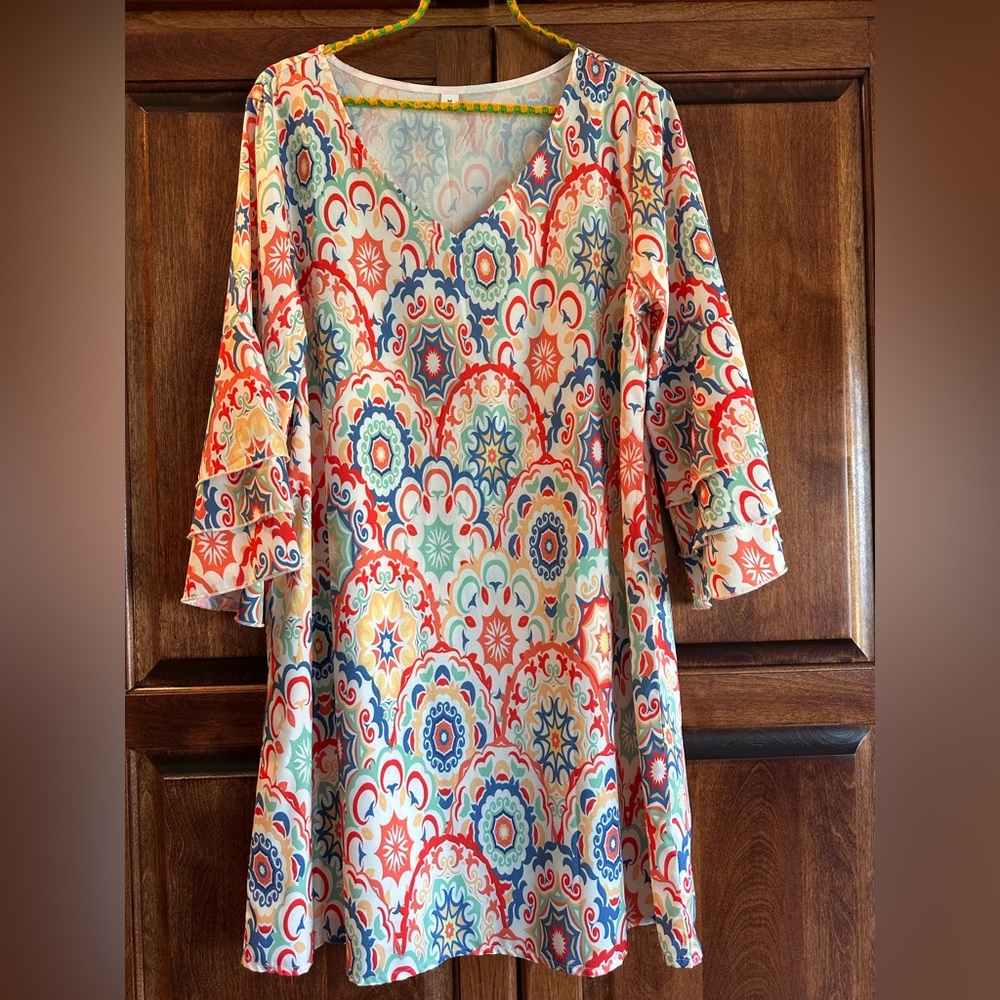 Colorful Patterned Women's Top